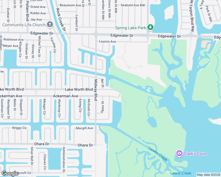 map of restaurants, bars, coffee shops, grocery stores, and more near 18850 Lake Worth Boulevard in Port Charlotte