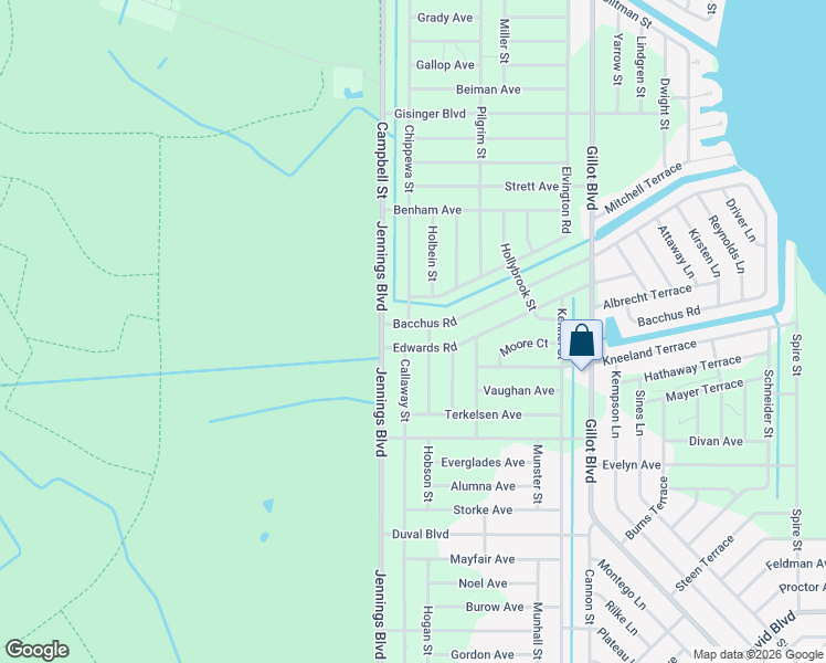 map of restaurants, bars, coffee shops, grocery stores, and more near 12053 Bacchus Road in Port Charlotte