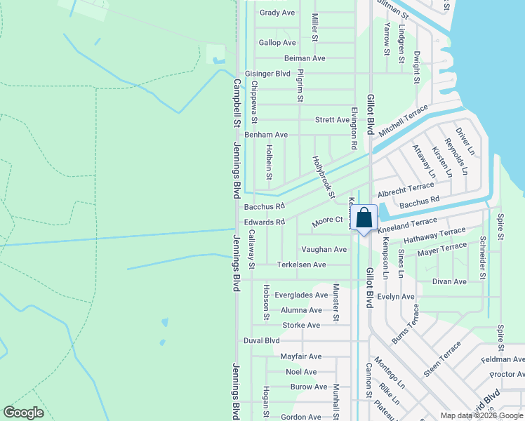 map of restaurants, bars, coffee shops, grocery stores, and more near 12053 Bacchus Road in Port Charlotte