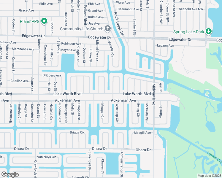 map of restaurants, bars, coffee shops, grocery stores, and more near 4414 Mundella Circle in Port Charlotte
