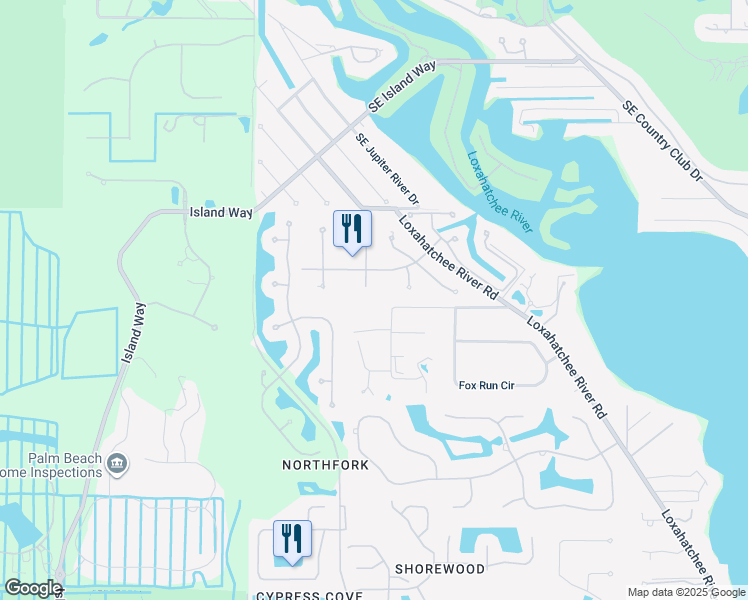 map of restaurants, bars, coffee shops, grocery stores, and more near 6610 66th Terrace North in Jupiter