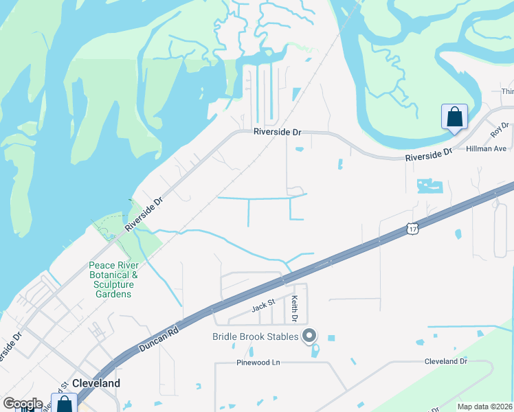map of restaurants, bars, coffee shops, grocery stores, and more near 6601 Riverside Drive in Punta Gorda