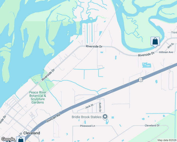map of restaurants, bars, coffee shops, grocery stores, and more near 6601 Riverside Drive in Punta Gorda