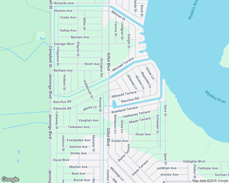 map of restaurants, bars, coffee shops, grocery stores, and more near 12309 Edwards Road in Port Charlotte