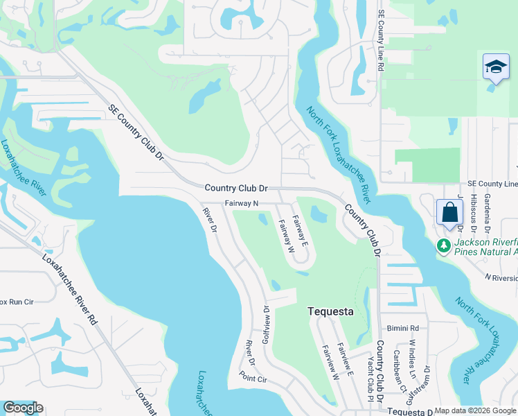 map of restaurants, bars, coffee shops, grocery stores, and more near 325 Fairway North in Jupiter