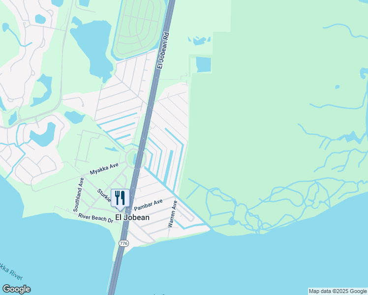 map of restaurants, bars, coffee shops, grocery stores, and more near 4207 Hollis Avenue in Port Charlotte