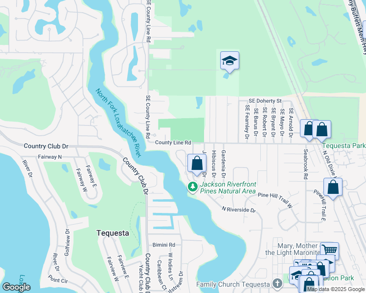 map of restaurants, bars, coffee shops, grocery stores, and more near 19987 Wilkinson Leas Road in Jupiter