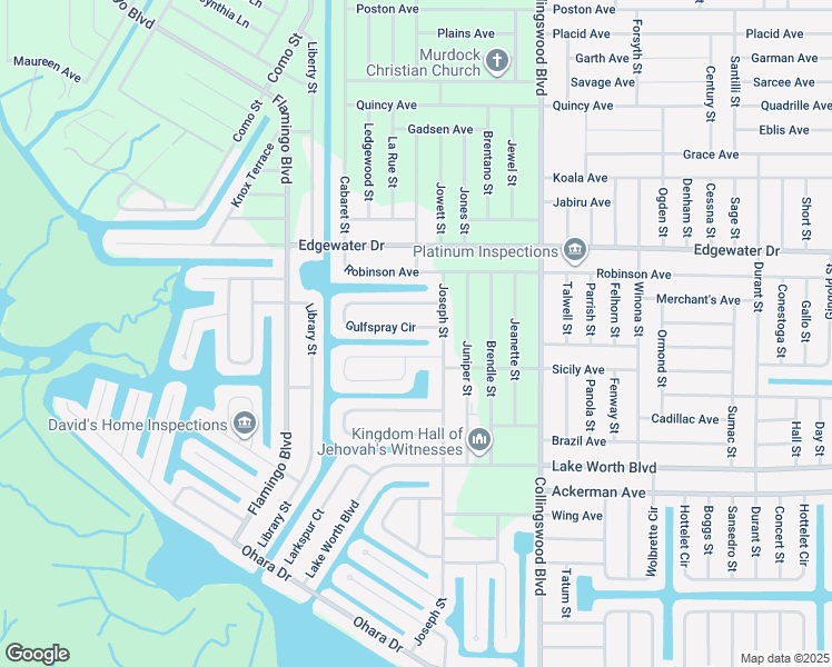 map of restaurants, bars, coffee shops, grocery stores, and more near 17200 Gulfspray Circle in Port Charlotte