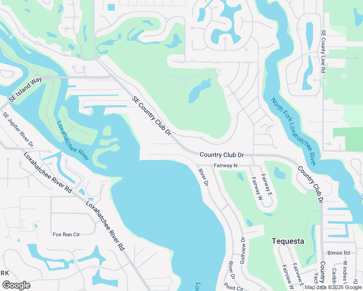 map of restaurants, bars, coffee shops, grocery stores, and more near Southeast Country Club Drive in Tequesta