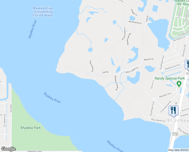 map of restaurants, bars, coffee shops, grocery stores, and more near 13300 Golf Pointe Drive in Port Charlotte