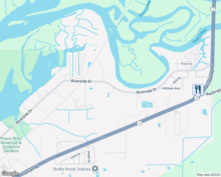 map of restaurants, bars, coffee shops, grocery stores, and more near 73 Taylor Street in Punta Gorda