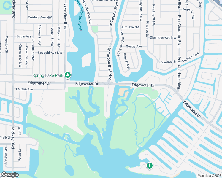 map of restaurants, bars, coffee shops, grocery stores, and more near 4001 Lea Marie Island Drive in Port Charlotte