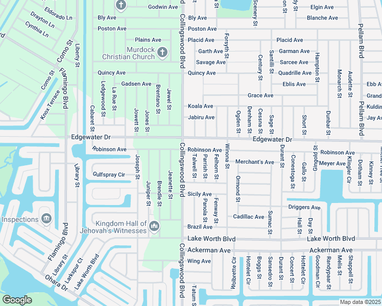 map of restaurants, bars, coffee shops, grocery stores, and more near 4041 Talwell Street in Port Charlotte