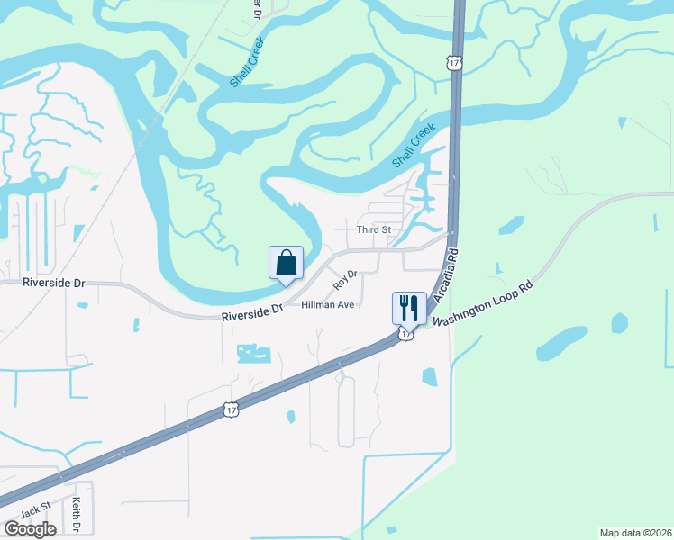 map of restaurants, bars, coffee shops, grocery stores, and more near 3010 Beatrice Place in Punta Gorda