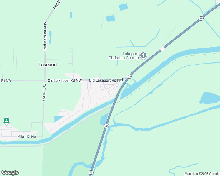 map of restaurants, bars, coffee shops, grocery stores, and more near 1073 Old Lakeport Road Northwest in Moore Haven