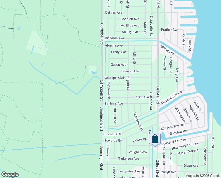 map of restaurants, bars, coffee shops, grocery stores, and more near 12042 Conroy Avenue in Port Charlotte