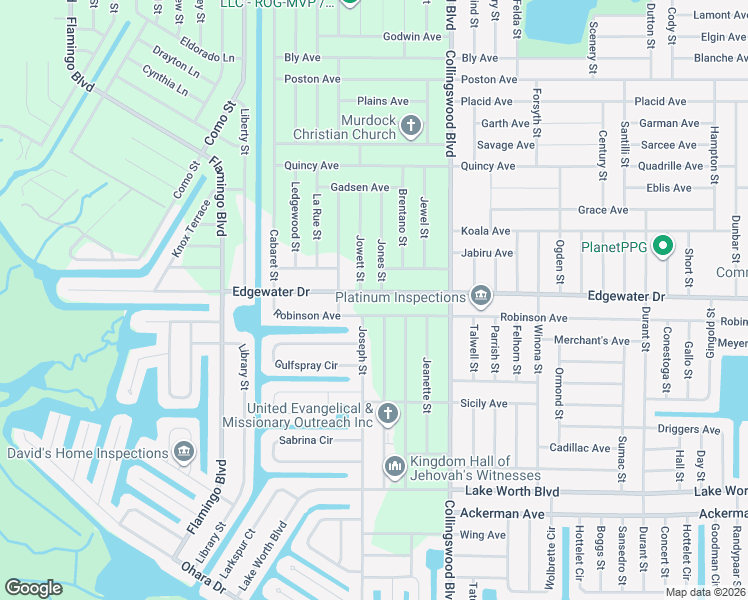 map of restaurants, bars, coffee shops, grocery stores, and more near 17430 Edgewater Drive in Port Charlotte