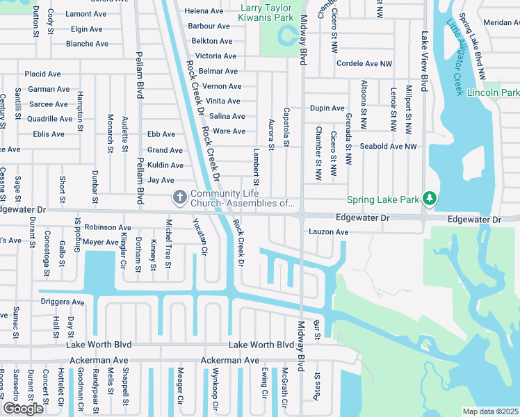map of restaurants, bars, coffee shops, grocery stores, and more near 130 Lambert Street in Port Charlotte