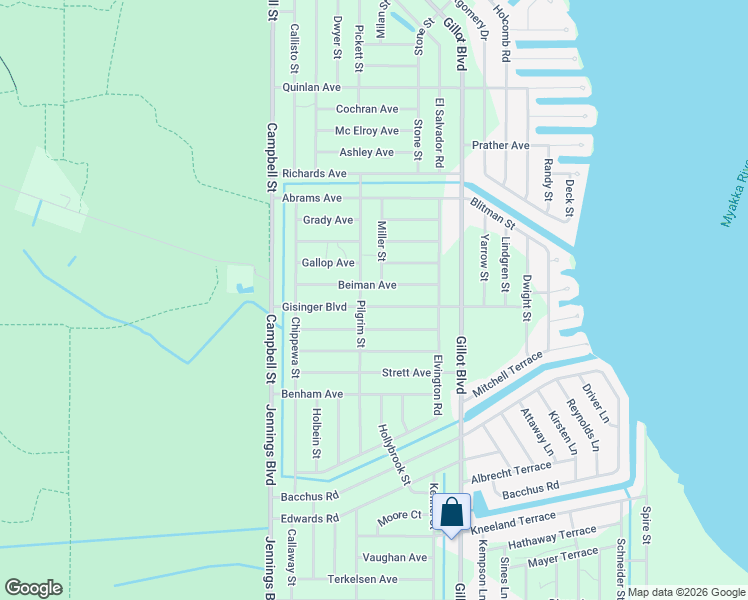 map of restaurants, bars, coffee shops, grocery stores, and more near 12141 Gisinger Boulevard in Port Charlotte