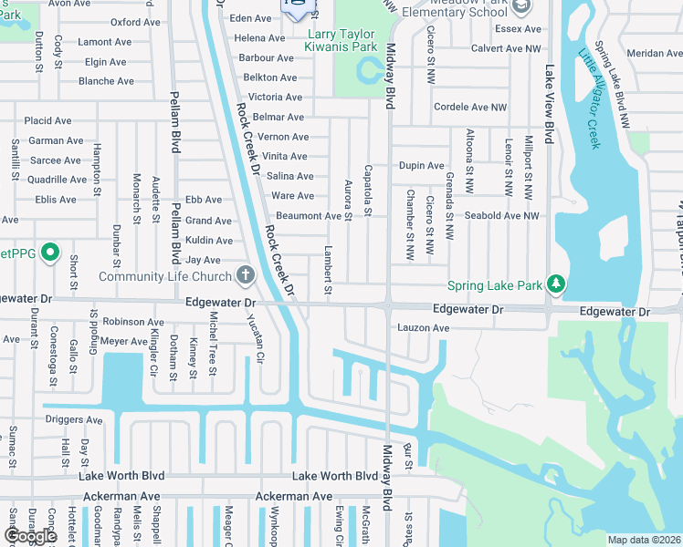 map of restaurants, bars, coffee shops, grocery stores, and more near 1043 Webster Avenue Northwest in Port Charlotte