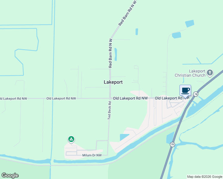 map of restaurants, bars, coffee shops, grocery stores, and more near 1040 Old Lakeport Road Northwest in Moore Haven