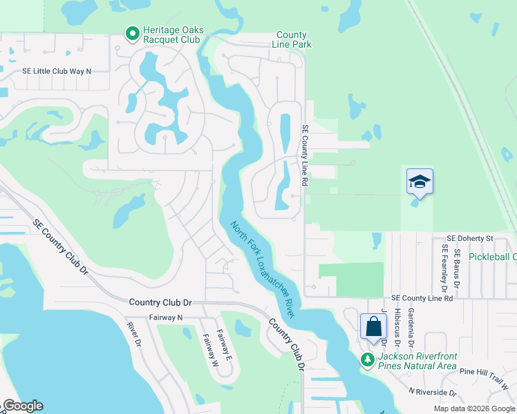 map of restaurants, bars, coffee shops, grocery stores, and more near 18770 Southeast River Ridge Road in Tequesta