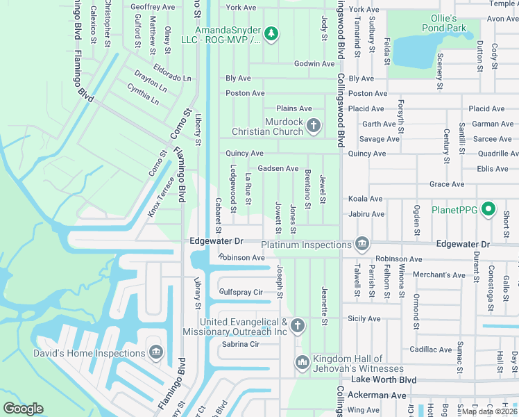 map of restaurants, bars, coffee shops, grocery stores, and more near 3469 Jernigan Street in Port Charlotte