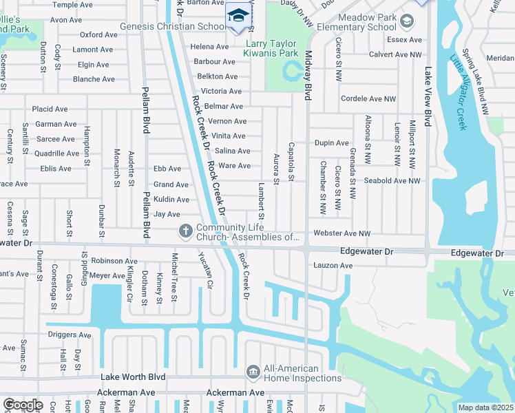 map of restaurants, bars, coffee shops, grocery stores, and more near 1100 Aletha Avenue in Port Charlotte