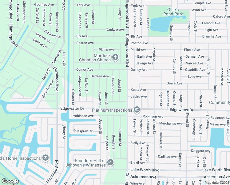 map of restaurants, bars, coffee shops, grocery stores, and more near 3462 Brentano Street in Port Charlotte