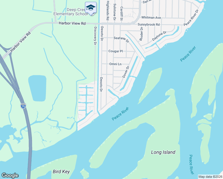map of restaurants, bars, coffee shops, grocery stores, and more near 3420 Santa Clara Drive in Punta Gorda