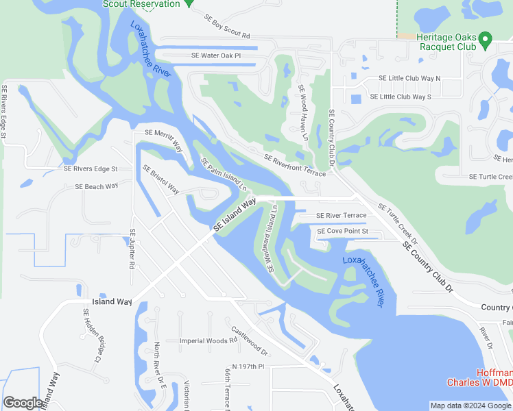 map of restaurants, bars, coffee shops, grocery stores, and more near 8690 Southeast Harbour Island Way in Jupiter