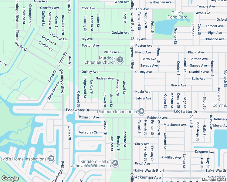 map of restaurants, bars, coffee shops, grocery stores, and more near 3462 Brentano Street in Port Charlotte