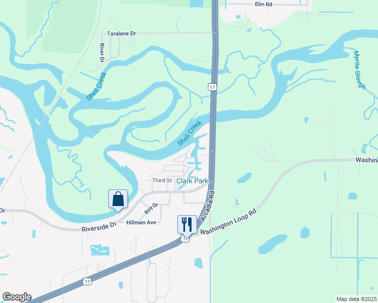 map of restaurants, bars, coffee shops, grocery stores, and more near 139 Lazy Lagoon Drive in Punta Gorda