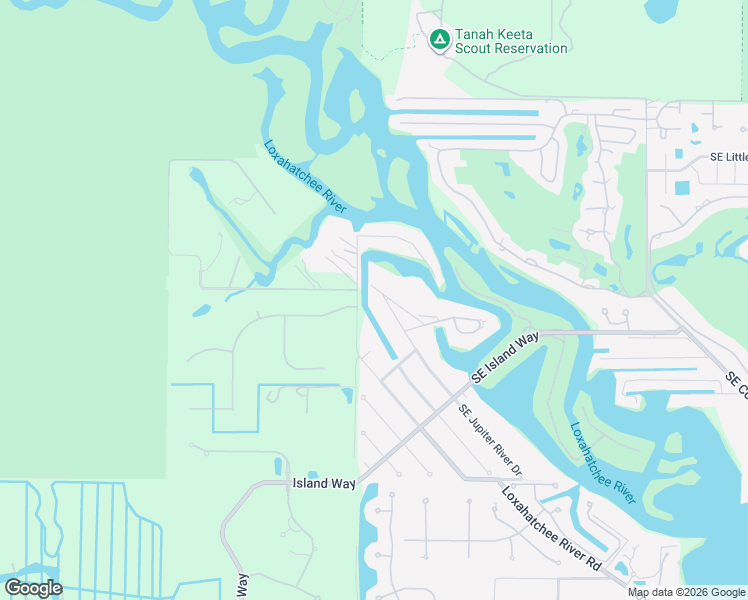 map of restaurants, bars, coffee shops, grocery stores, and more near 18744 Southeast Jupiter River Drive in Jupiter