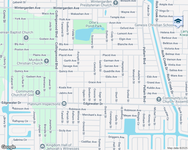 map of restaurants, bars, coffee shops, grocery stores, and more near in PT CHARLOTTE
