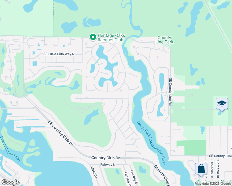 map of restaurants, bars, coffee shops, grocery stores, and more near 18289 Southeast Heritage Drive in Jupiter
