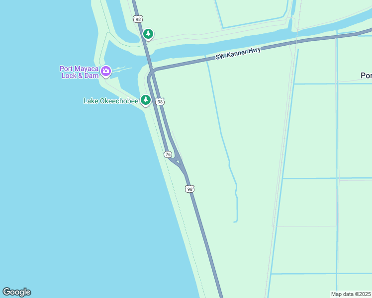 map of restaurants, bars, coffee shops, grocery stores, and more near 18681 Southwest Conners Highway in Canal Point