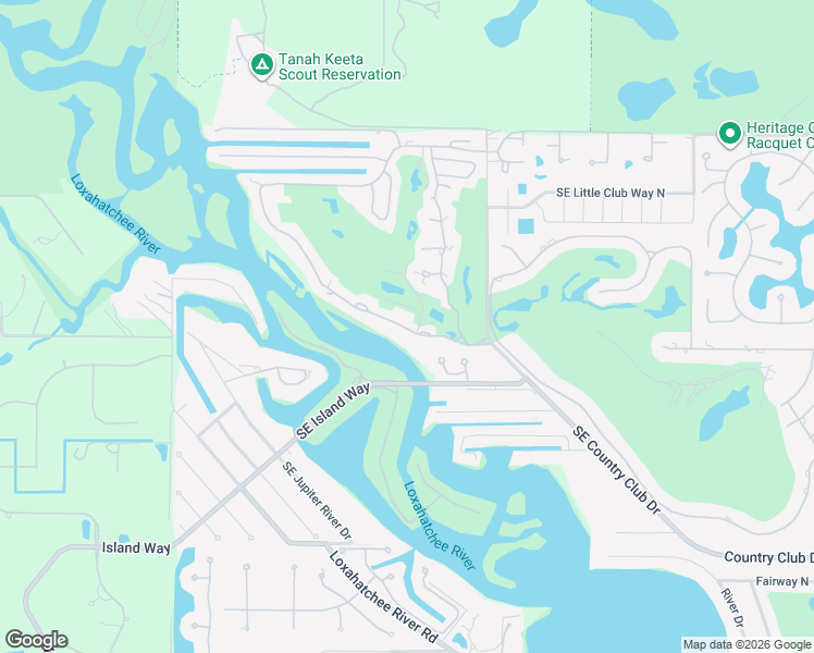 map of restaurants, bars, coffee shops, grocery stores, and more near 9219 Southeast Riverfront Terrace in Jupiter