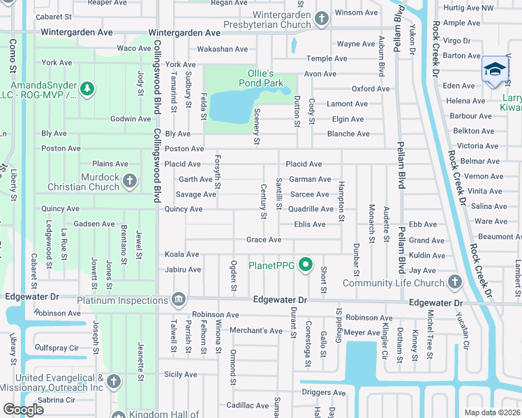map of restaurants, bars, coffee shops, grocery stores, and more near 32351 Quincy Avenue in Port Charlotte