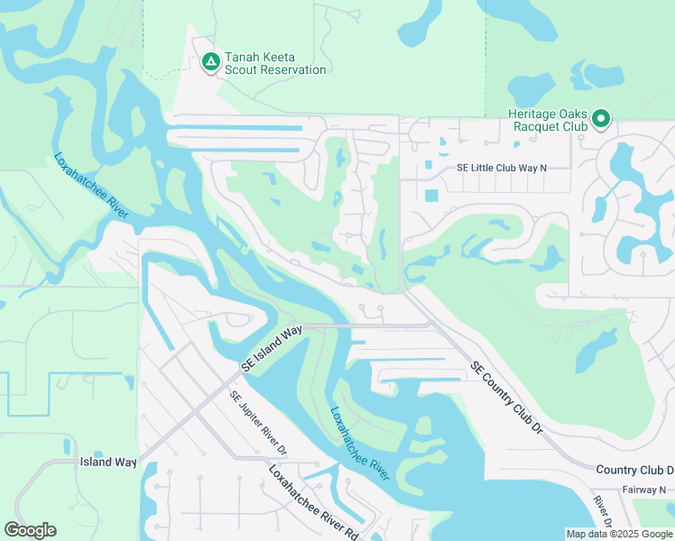 map of restaurants, bars, coffee shops, grocery stores, and more near 18600 Southeast Wood Haven Lane in Jupiter