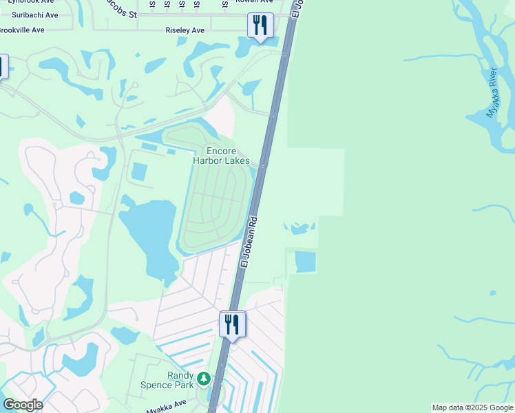 map of restaurants, bars, coffee shops, grocery stores, and more near 3792-3798 El Jobean Road in Port Charlotte