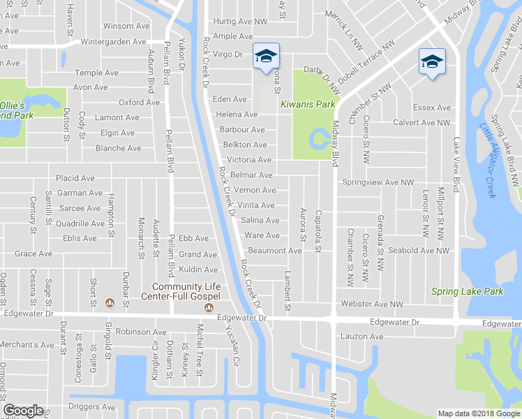 map of restaurants, bars, coffee shops, grocery stores, and more near 1149 Vinita Avenue in Port Charlotte