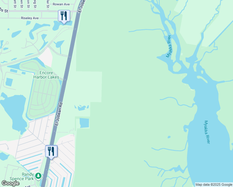 map of restaurants, bars, coffee shops, grocery stores, and more near in El Jobean