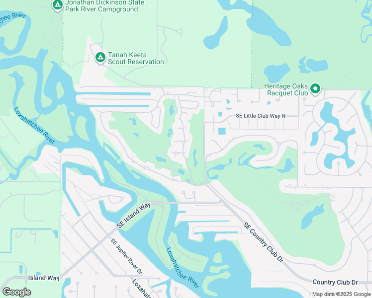 map of restaurants, bars, coffee shops, grocery stores, and more near 9120 Southeast Riverfront Terrace in Jupiter