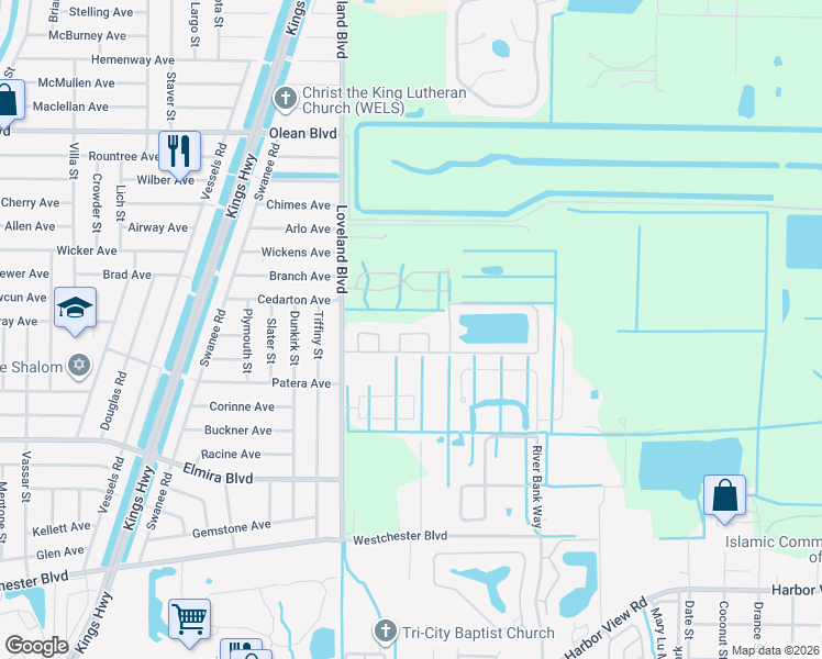 map of restaurants, bars, coffee shops, grocery stores, and more near Unnamed Road in Punta Gorda