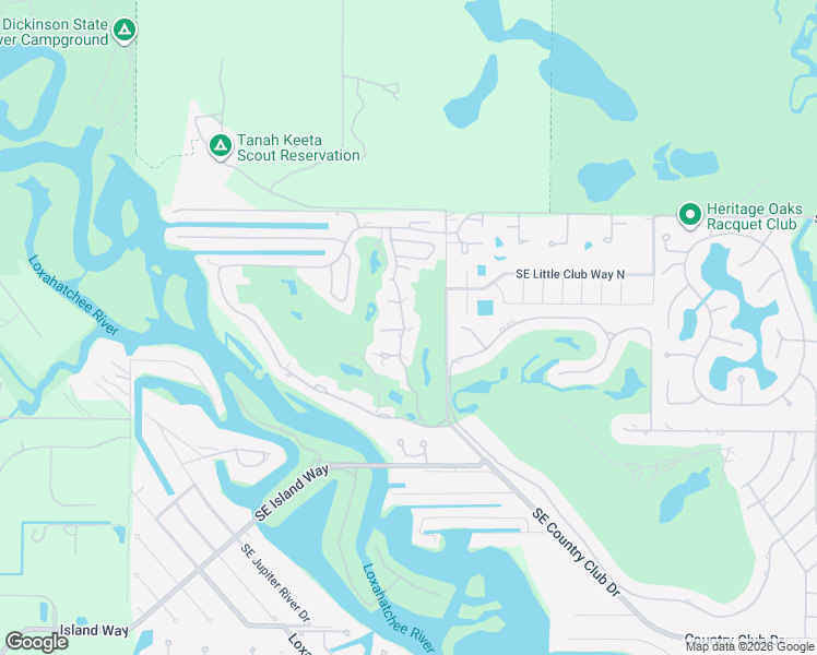 map of restaurants, bars, coffee shops, grocery stores, and more near 18510 Southeast Wood Haven Lane in Jupiter