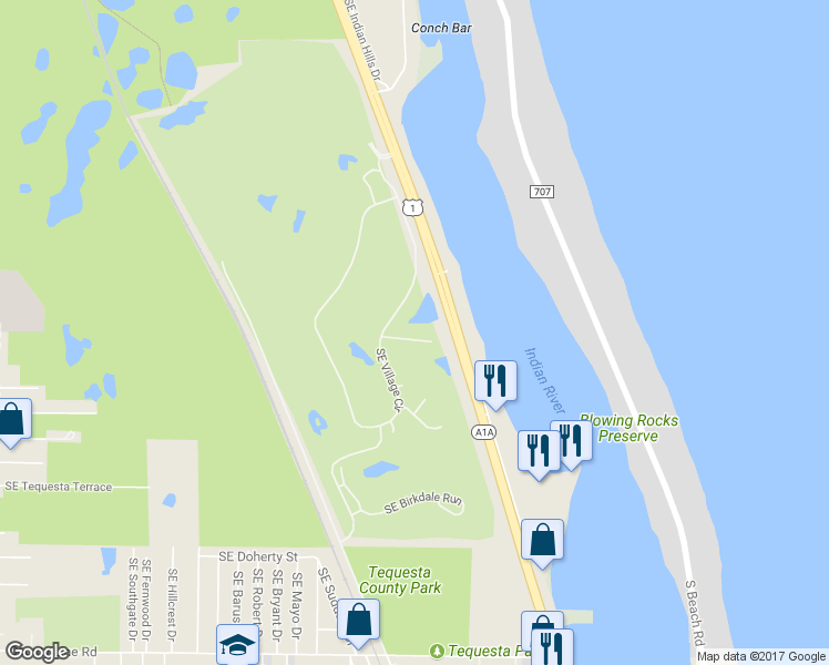map of restaurants, bars, coffee shops, grocery stores, and more near 12009 Intercoastal Terrace in Tequesta
