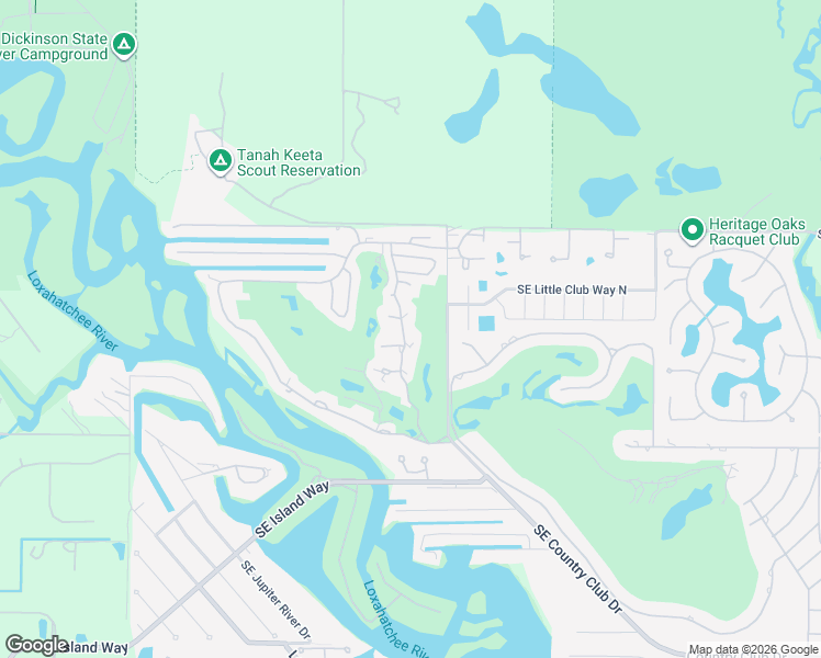 map of restaurants, bars, coffee shops, grocery stores, and more near 18510 Southeast Wood Haven Lane in Jupiter