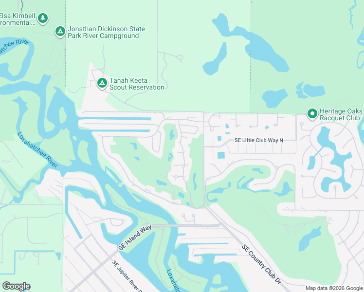 map of restaurants, bars, coffee shops, grocery stores, and more near 18419 Southeast Wood Haven Lane in Jupiter