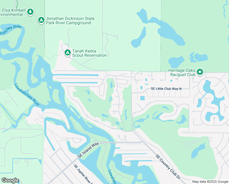 map of restaurants, bars, coffee shops, grocery stores, and more near 18220 Southeast Wood Haven Lane in Tequesta